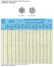 6V*37S+FC三角股鋼絲繩（光面和鍍鋅）